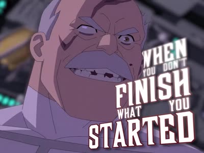Stacked caption reading WHEN YOU DON'T FINISH WHAT YOU STARTED in mixed sizes