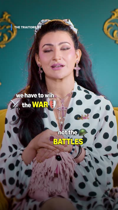 Two caption blocks in one frame, 'we have to win the WAR' mid-frame and 'not the BATTLES' lower