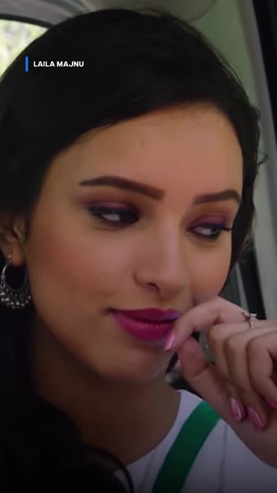 Close-up with no subtitles and a top-left bug reading LAILA MAJNU
